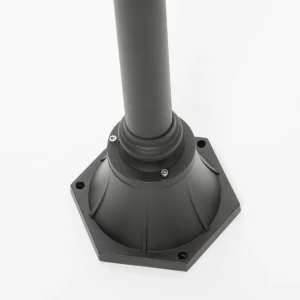 Lindby lampadaire d'extérieur Daphne, noir, à 1 lampe^ Lampadaires D'Extérieur