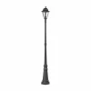 Lindby lampadaire d'extérieur Edana, gris, aluminium, 211 cm^ Lampadaires D'Extérieur