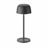 Lindby Lampe à poser LED rechargeable Arietty, noir, aluminium, 27cm, IP54^ Lampes Décoratives