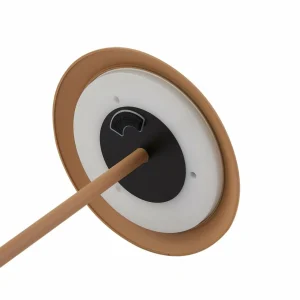 Lindby lampe à poser LED rechargeable Kanani, marron, intensité variable^ Luminaires De Terrasse