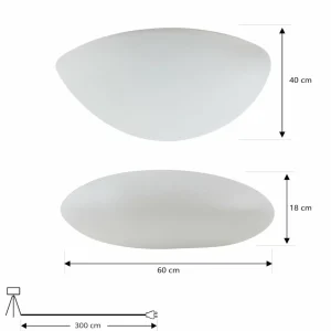 Lindby lampe de sol extérieure Arani, blanc, plastique, fiche^ Lampes Décoratives