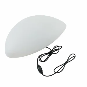 Lindby lampe de sol extérieure Arani, blanc, plastique, fiche^ Lampes Décoratives