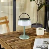 Lindby lampe de table LED Mikkel, vert, intensité variable^ Lampes Décoratives