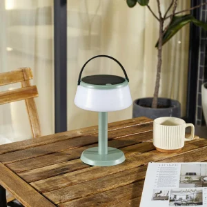 Lindby lampe de table LED Mikkel, vert, intensité variable^ Lampes Décoratives
