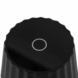Lindby Lampe de table LED rechargeable Esali, noir, aluminium, 11 cm^ Lampes Décoratives
