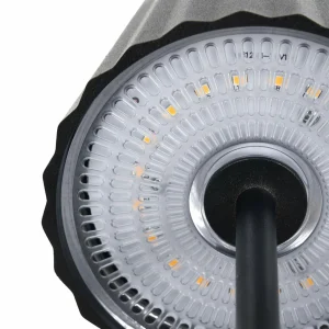 Lindby Lampe de table LED rechargeable Esali, noir, aluminium, 11 cm^ Lampes Décoratives