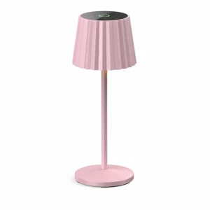 Lindby lampe de table LED rechargeable Esali, rose, aluminium, 11 cm^ Lampes Décoratives