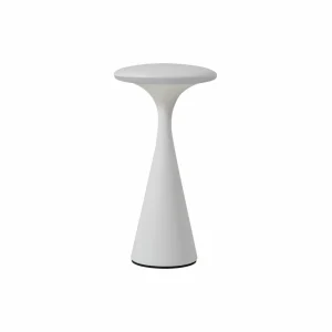 Lindby lampe de table LED rechargeable Evelen, blanc, IP54, CCT^ Lampes Décoratives