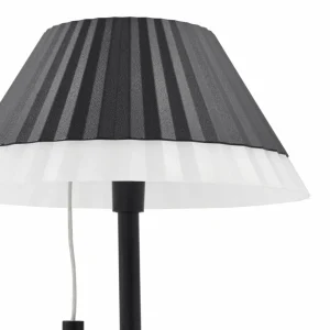 Lindby lampe de table LED rechargeable Ilvi, noir, aluminium, Ø 17,5 cm^ Lampes Décoratives