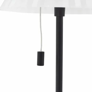 Lindby lampe de table LED rechargeable Ilvi, noir, aluminium, Ø 17,5 cm^ Lampes Décoratives