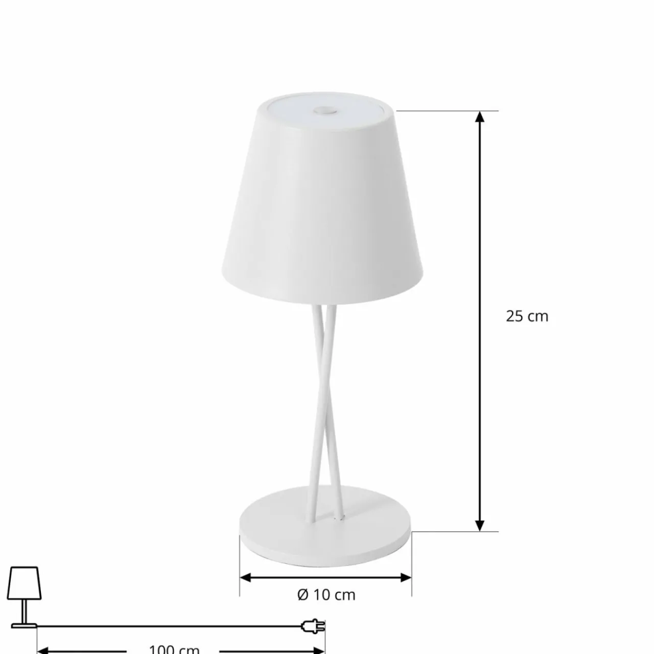 lindby_lampe_de_table_led_rechargeable_janea_cross_blanc_mtal_3.webp Lindby lampe de table LED rechargeable Janea CROSS, blanc, métal^ Lampes Décoratives
