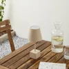 Lindby lampe de table LED rechargeable Janea CUBE, beige, métal^ Lampes Décoratives