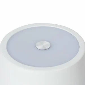 Lindby lampe de table LED rechargeable Janea CUBE, blanc, métal^ Lampes Décoratives
