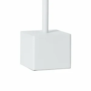 Lindby lampe de table LED rechargeable Janea CUBE, blanc, métal^ Lampes Décoratives