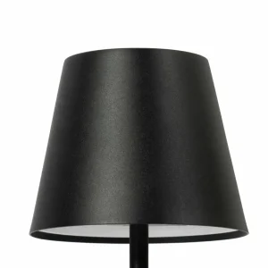 Lindby lampe de table LED rechargeable Janea CUBE, noir, métal^ Lampes Décoratives