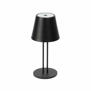 Lindby lampe de table LED rechargeable Janea TWIN, noir, métal^ Lampes Décoratives