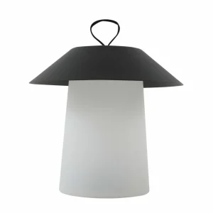Lindby lampe de table LED rechargeable Kalina, noir/blanc, IP44^ Lampes Décoratives