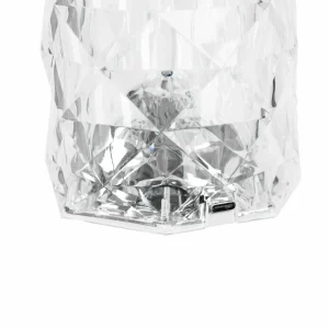 Lindby Lampe de table LED rechargeable Louane, 21,5 cm, USB, RGBW^ Lampes Décoratives