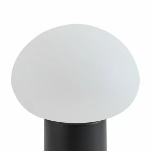 Lindby lampe de table LED rechargeable Zelie, noir, aluminium, IP44^ Lampes Décoratives
