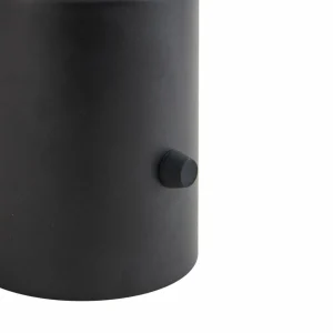 Lindby lampe de table LED rechargeable Zelie, noir, aluminium, IP44^ Lampes Décoratives
