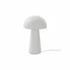 Lindby lampe de table LED rechargeable Zyre, blanc, IP44, variateur tactile^ Lampes Décoratives