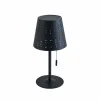 Lindby lampe de table LED solaire Hilario, noir, fer, batterie rechargeable^ Lampes Décoratives