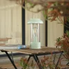 Lindby lampe de table rechargeable Yvette, vert, IP44, Touchdimmer^ Lampes Décoratives