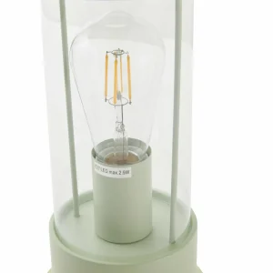 Lindby lampe de table rechargeable Yvette, vert, IP44, Touchdimmer^ Lampes Décoratives