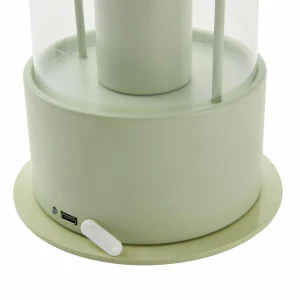 Lindby lampe de table rechargeable Yvette, vert, IP44, Touchdimmer^ Lampes Décoratives