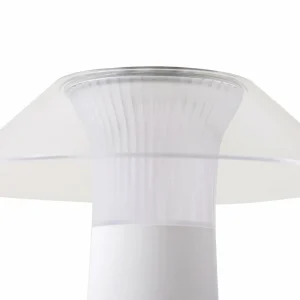 Lindby Lampe d'extérieur à LED rechargeable Gomba, blanc, intensité^ Lampes Décoratives