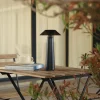 Lindby Lampe d'extérieur à LED rechargeable Gomba, noir, intensité variable^ Lampes Décoratives