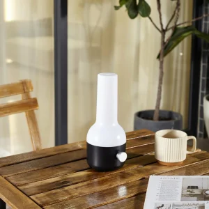 Lindby Lampe d'extérieur à LED rechargeable Isaline, noir, intensité^ Lampes Décoratives