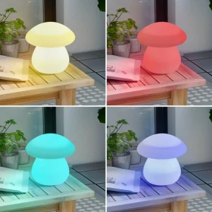 Lindby Lampe d'extérieur LED rechargeable Vernate, RGBW, blanc, intensité^ Lampes Décoratives