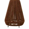 Lindby lampe solaire LED Amaria, rotin, foncé, Ø 27 cm^ Lampes Décoratives