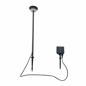 Lindby lampe solaire LED Lyris, noir, aluminium, 3.000 K^ Lampes Décoratives