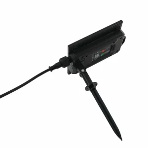 Lindby lampe solaire LED Myric, set de 3, noir, aluminium, 3.000K^ Lampes Décoratives