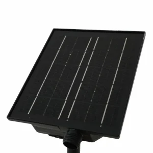 Lindby lampe solaire LED Sabriel, droite, noir, aluminium, 3000K^ Lampes Décoratives