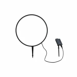 Lindby lampe sur piquet LED solaire Syrene, 45 cm, noir, alu^ Lampes Décoratives