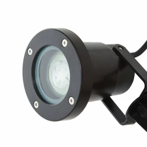 Lindby lampe sur piquet Thorgal, Ø 9,8 cm, noir, set de 3 pièces^ Projecteurs D'Extérieur