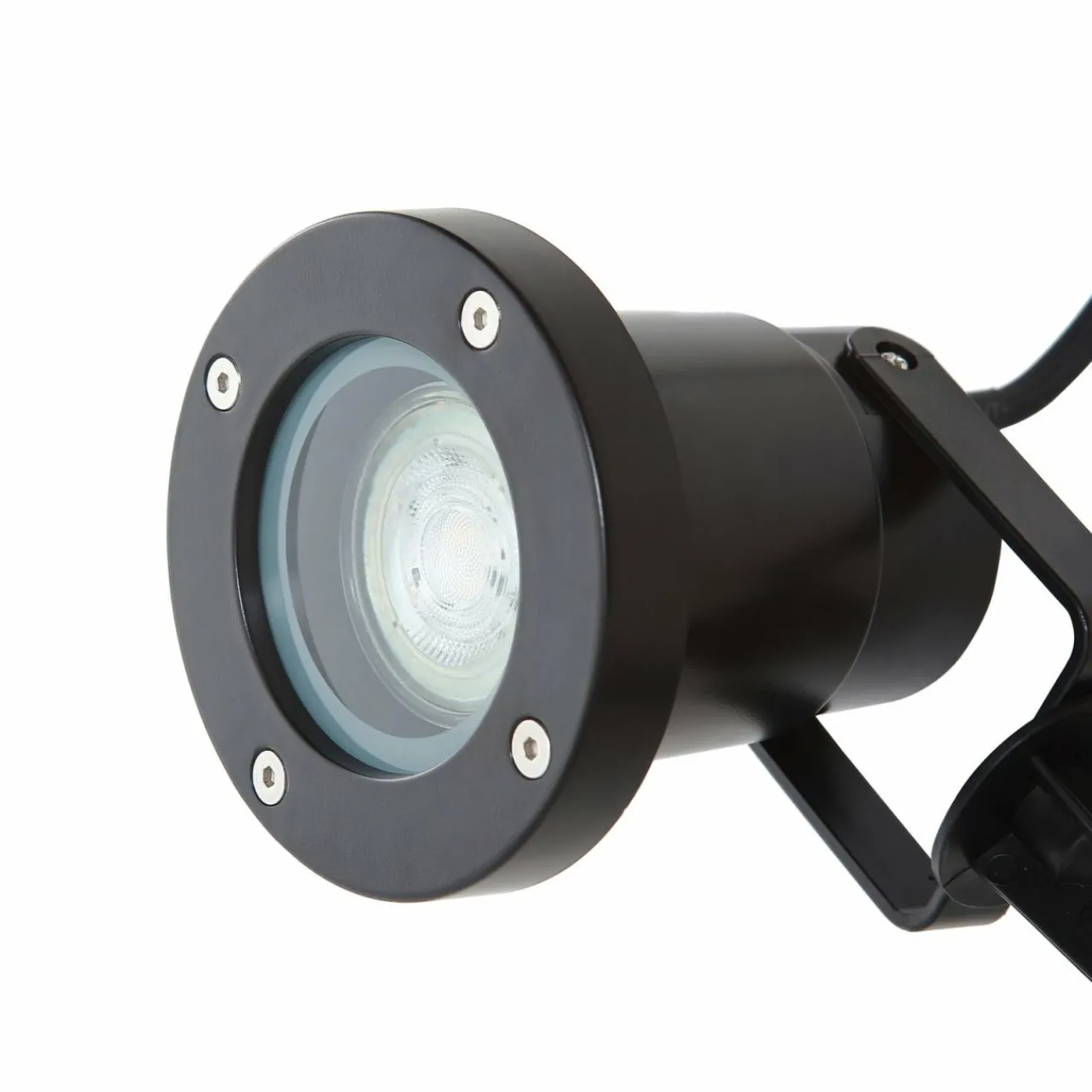 Lindby lampe sur piquet Thorgal, Ø 9,8 cm, noir, set de 3 pièces^ Projecteurs D'Extérieur