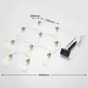 Lindby Lampini guirlande lumineuse solaire LED^ Lampes Décoratives