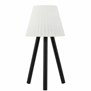 Lindby LED lampe d'extérieur Jaimy, batterie, noir, métal^ Lampes Décoratives