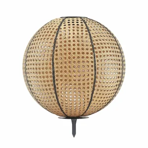 Lindby Lemark lanterne solaire LED sphère piquet^ Lampes Décoratives