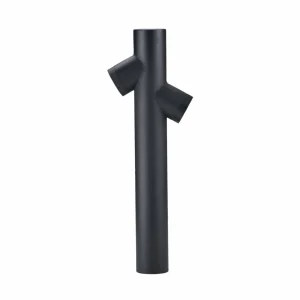 Lindby Lolani borne lumineuse en aluminium 2fl 60 cm^ Bornes Éclairage Extérieur