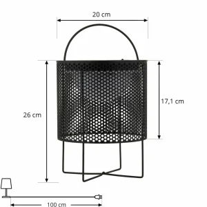 Lindby luminaire de terrasse LED solaire Achilleas, RGBW, noir^ Lampes Décoratives