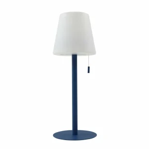 Lindby luminaire LED rechargeable Azalea bleu Alu CCT réglable en hauteur^ Lampes Décoratives