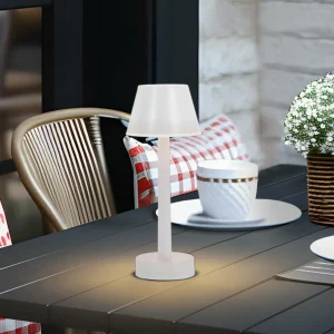 Lindby luminaire LED rechargeable Gaja, blanc, USB, IP44, RGBW, intensité^ Lampes Décoratives