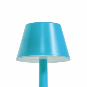 Lindby luminaire LED rechargeable Gaja, bleu, USB, IP44, RGBW, intensité^ Lampes Décoratives