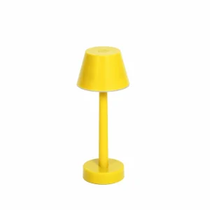Lindby luminaire LED rechargeable Gaja, jaune, USB, IP44, RGBW, intensité^ Lampes Décoratives