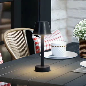 Lindby luminaire LED rechargeable Gaja, noir, USB, IP44, RGBW, à intensité^ Lampes Décoratives